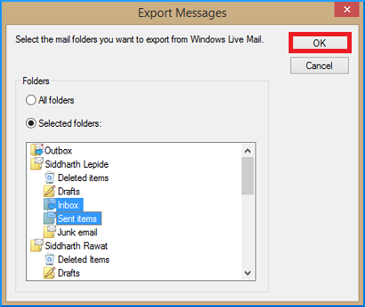 Folder to Export