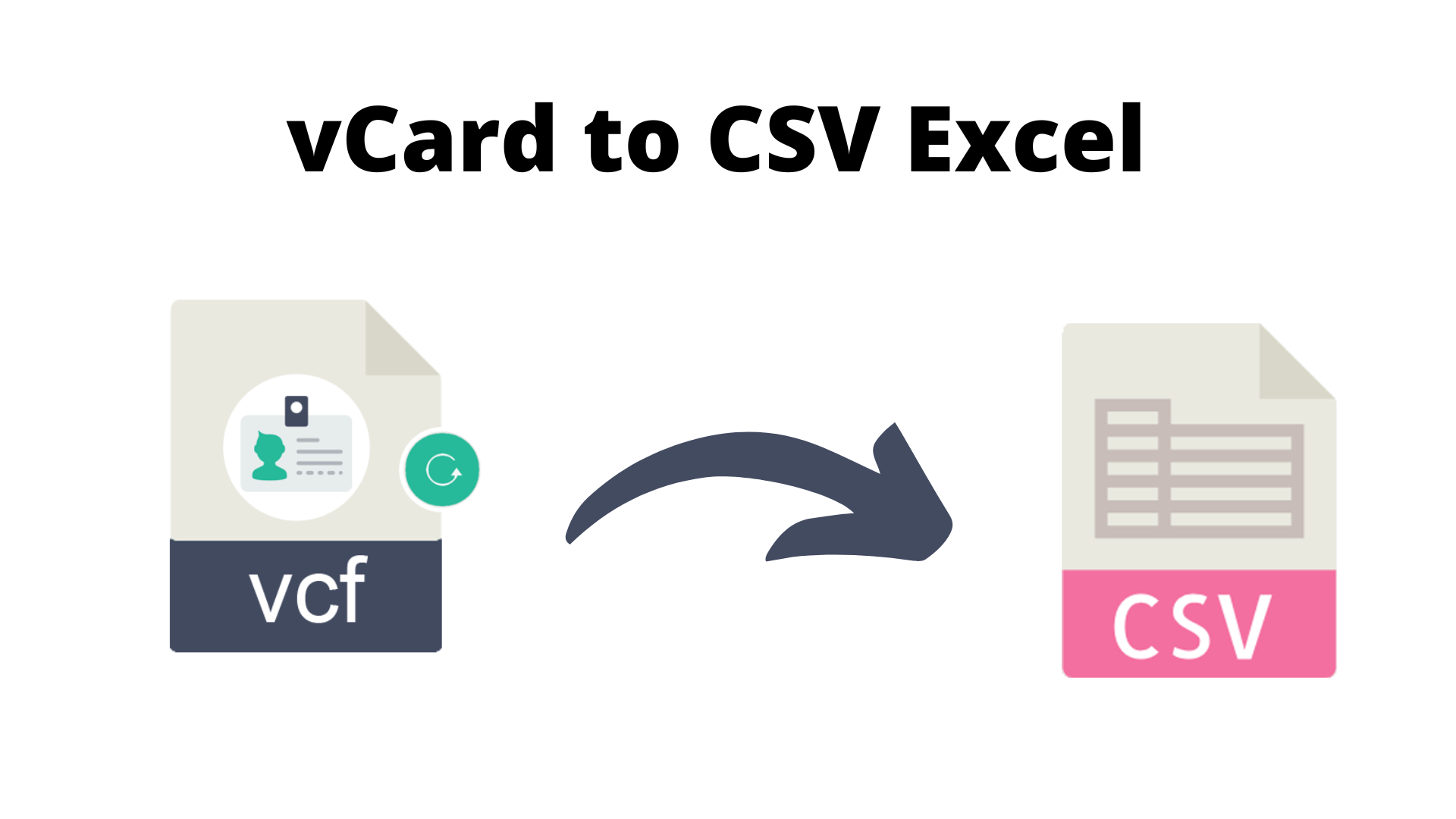 vCard to CSV Excel